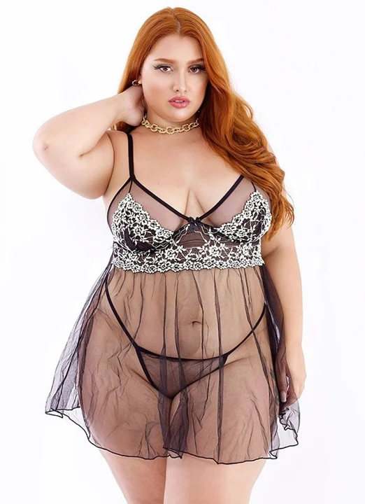 Camisola Camelia Plus Size — Tallyta